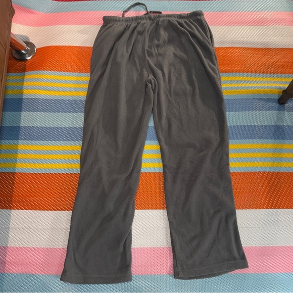 Property Of BOTTOMS OUT Grey Polar Fleece Sweatpants Men’s Size X-Large - Picture 3 of 3